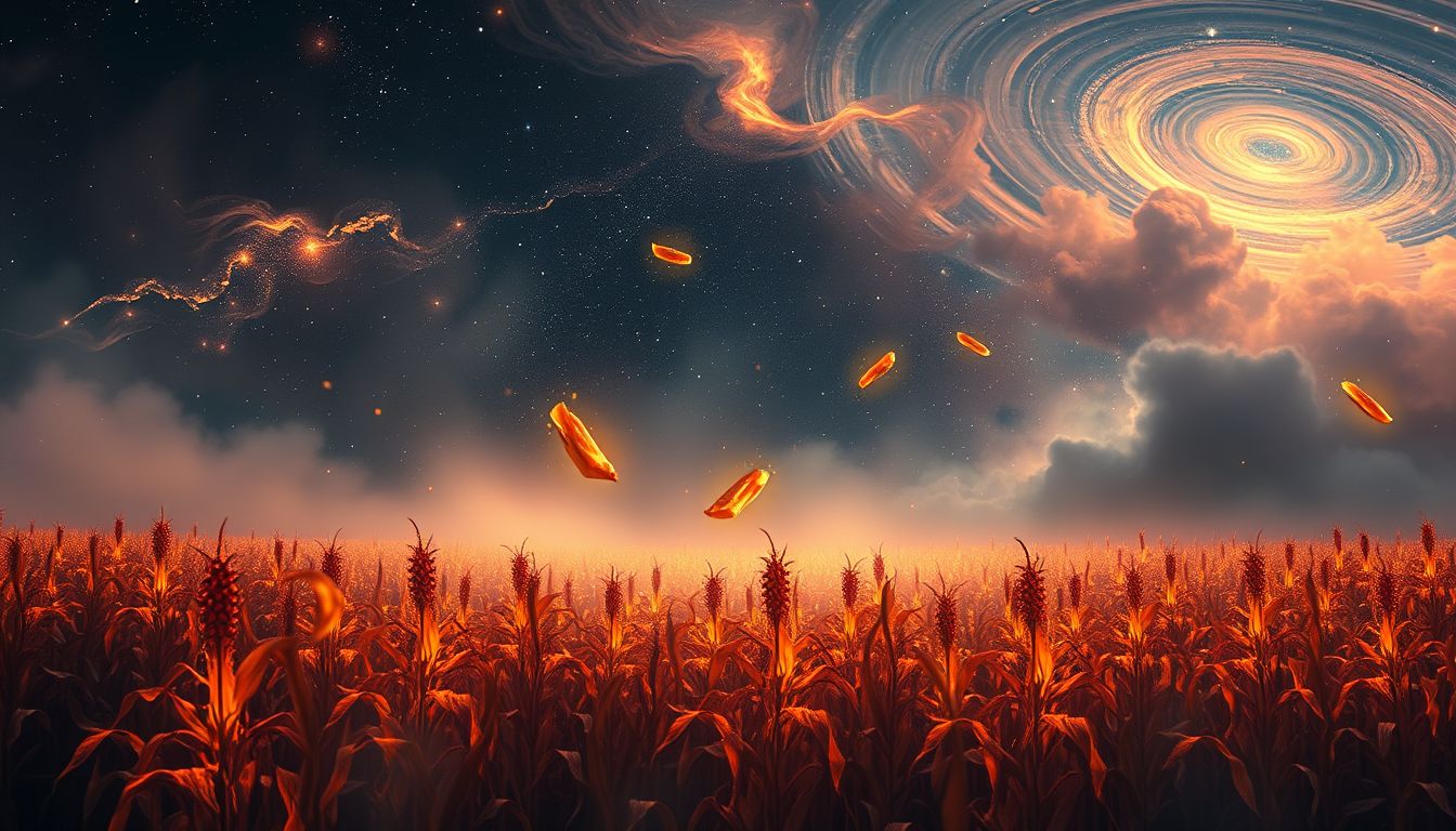 Ein brennendes Maisfeld im Traum symbolisiert plötzliche Veränderungen.