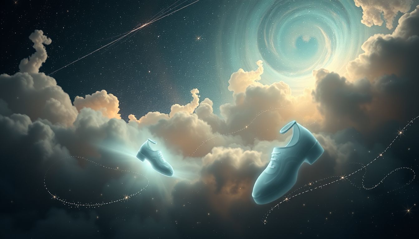 Schuhe finden im Traum symbolisiert neue Lebenswege und Entscheidungen.