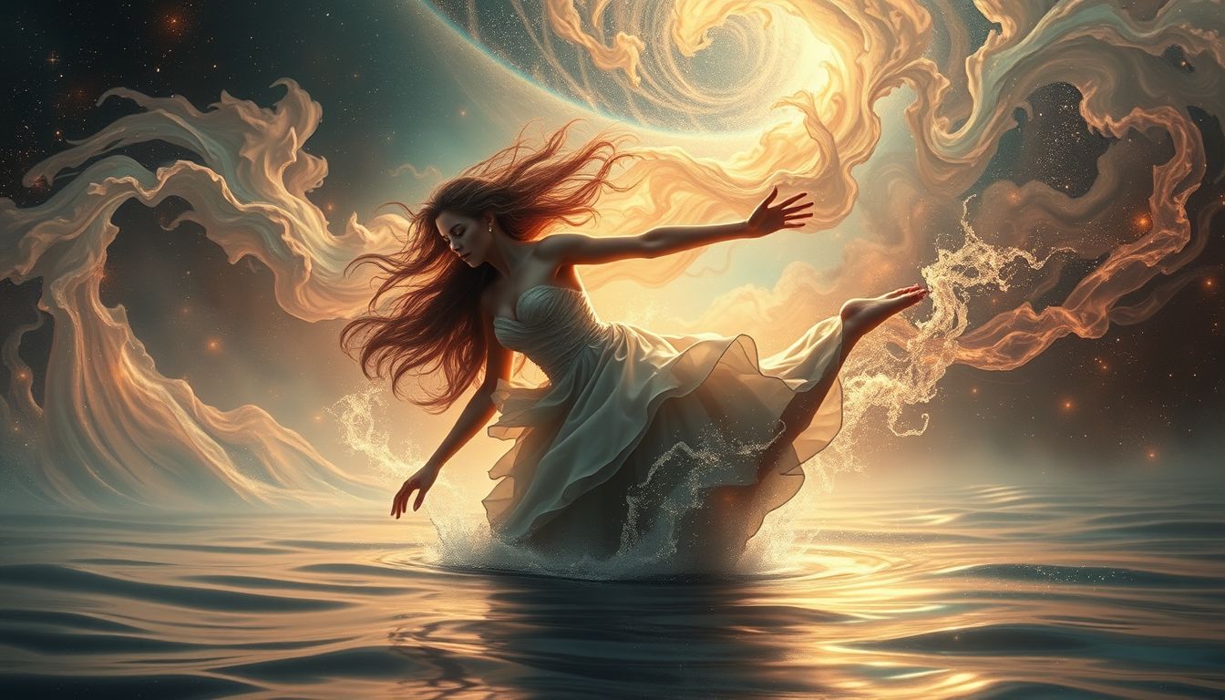 Das Sehen einer Furie am Wasser symbolisiert emotionale Reinigung.
