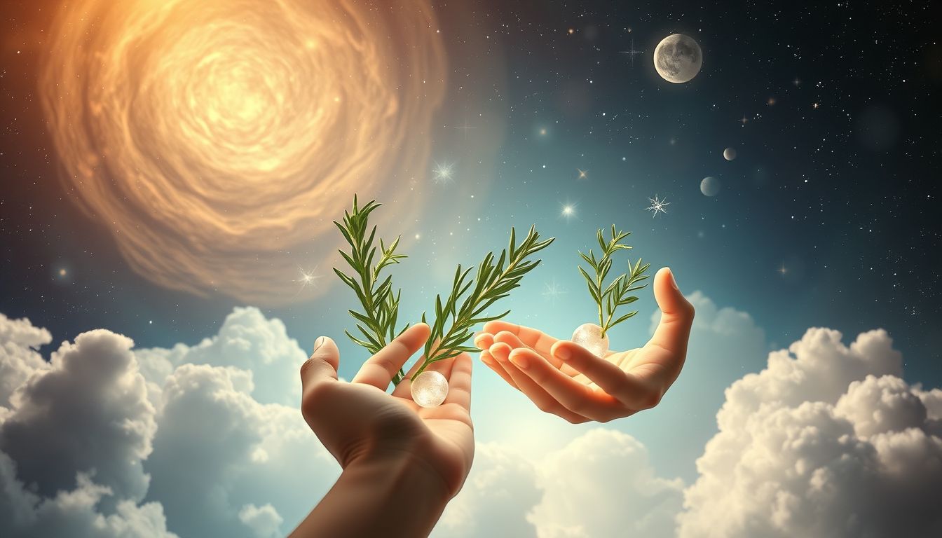 Das Verschenken von Rosmarin im Traum symbolisiert Hoffnung und Heilung.