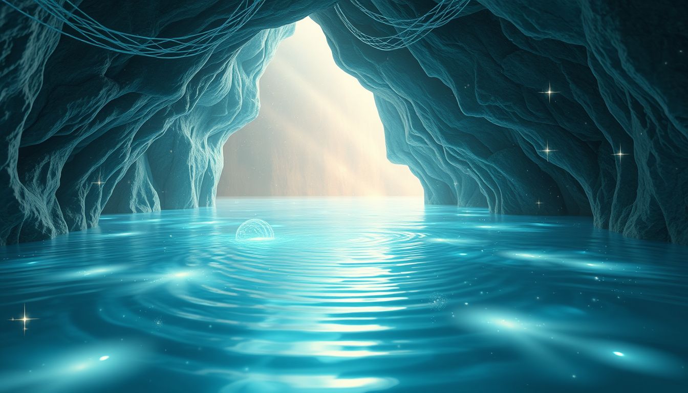 Das Heilwasser in Höhlen symbolisiert innere Reinigung und Selbstfindung.