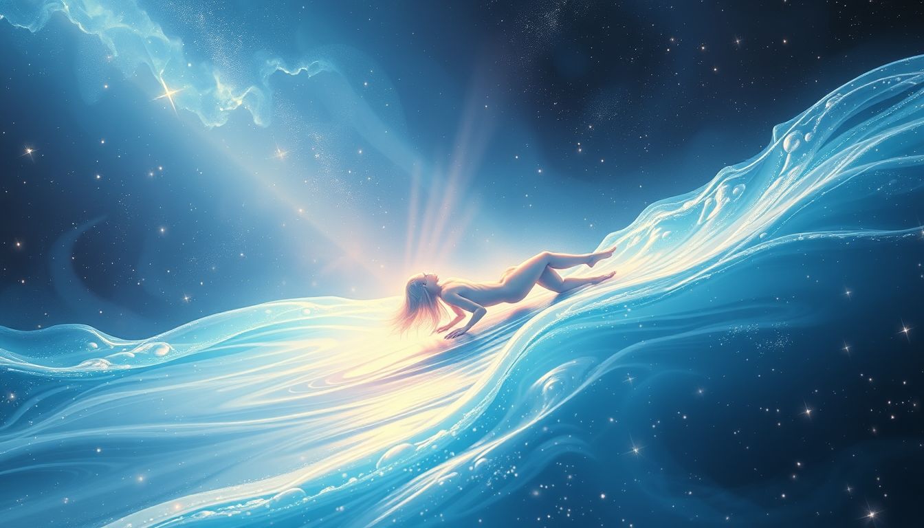 Ausrutschen auf Wasser symbolisiert emotionale Überwältigung und Kontrollverlust.