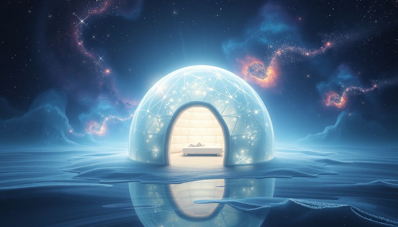 Das Iglu symbolisiert Schutz und Reflexion der eigenen Gefühle.
