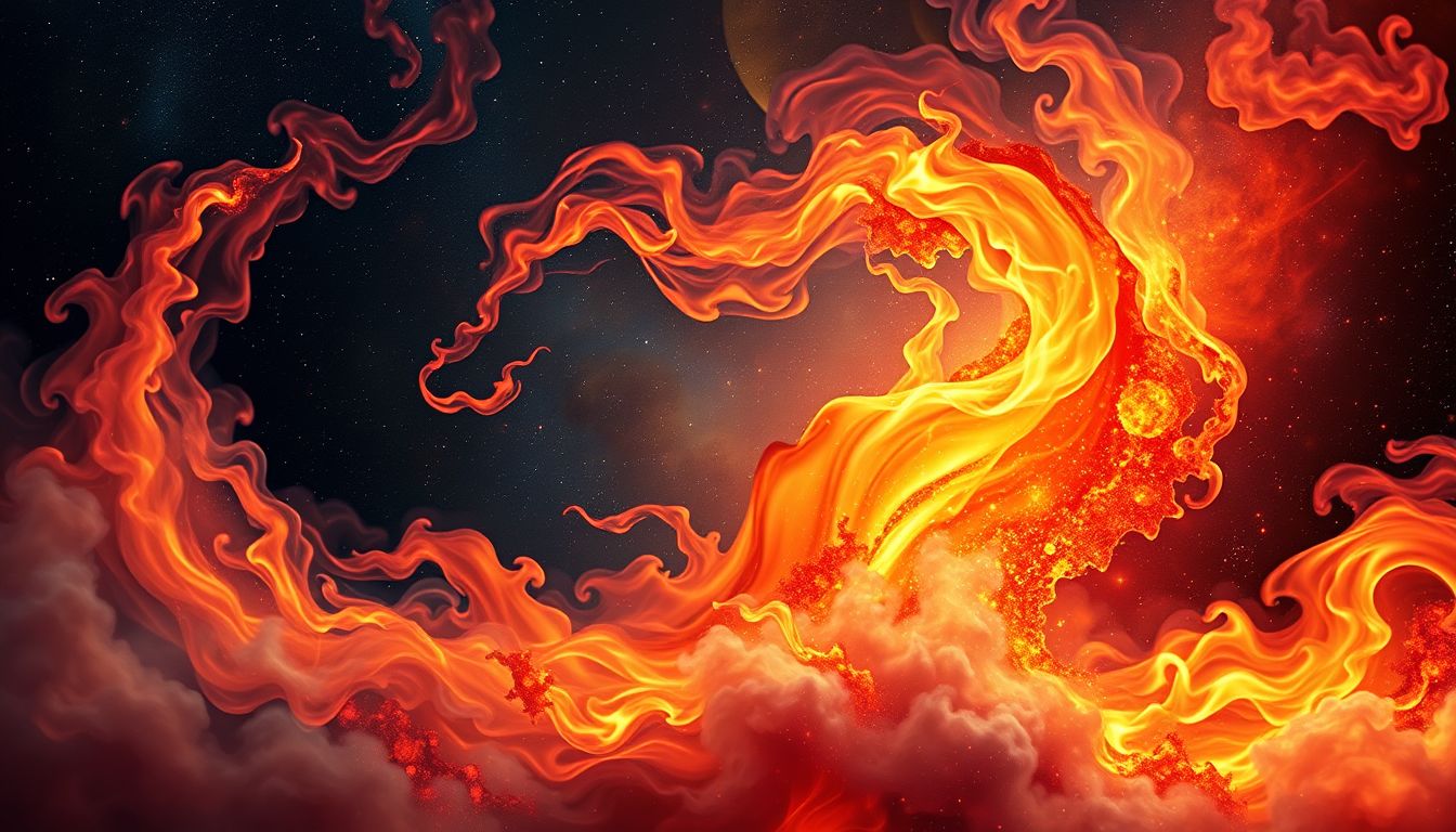 Der Geruch von Feuer symbolisiert oft innere Transformation und Neuanfang.