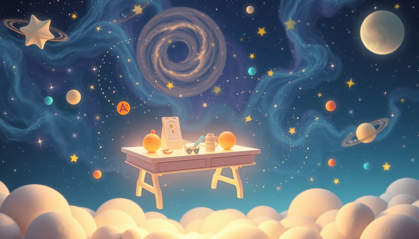 Spielzeug auf der Schulbank symbolisiert kindliche Kreativität und spielerisches Lernen.