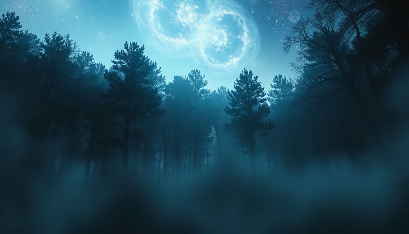 Die Sicht auf einen Wald symbolisiert oft innere Klarheit und Geheimnisse.
