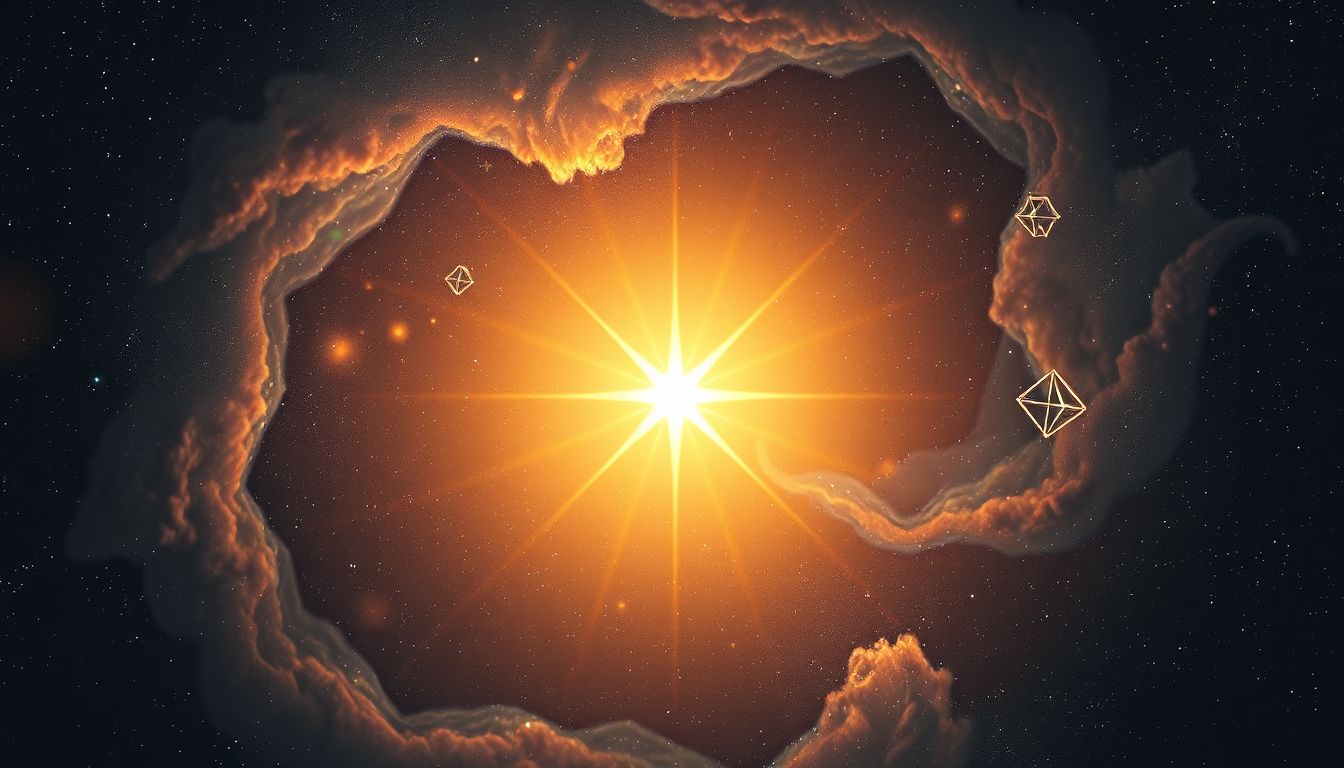 Ein einzelner Stern symbolisiert klare Zielstrebigkeit und innere Führung.