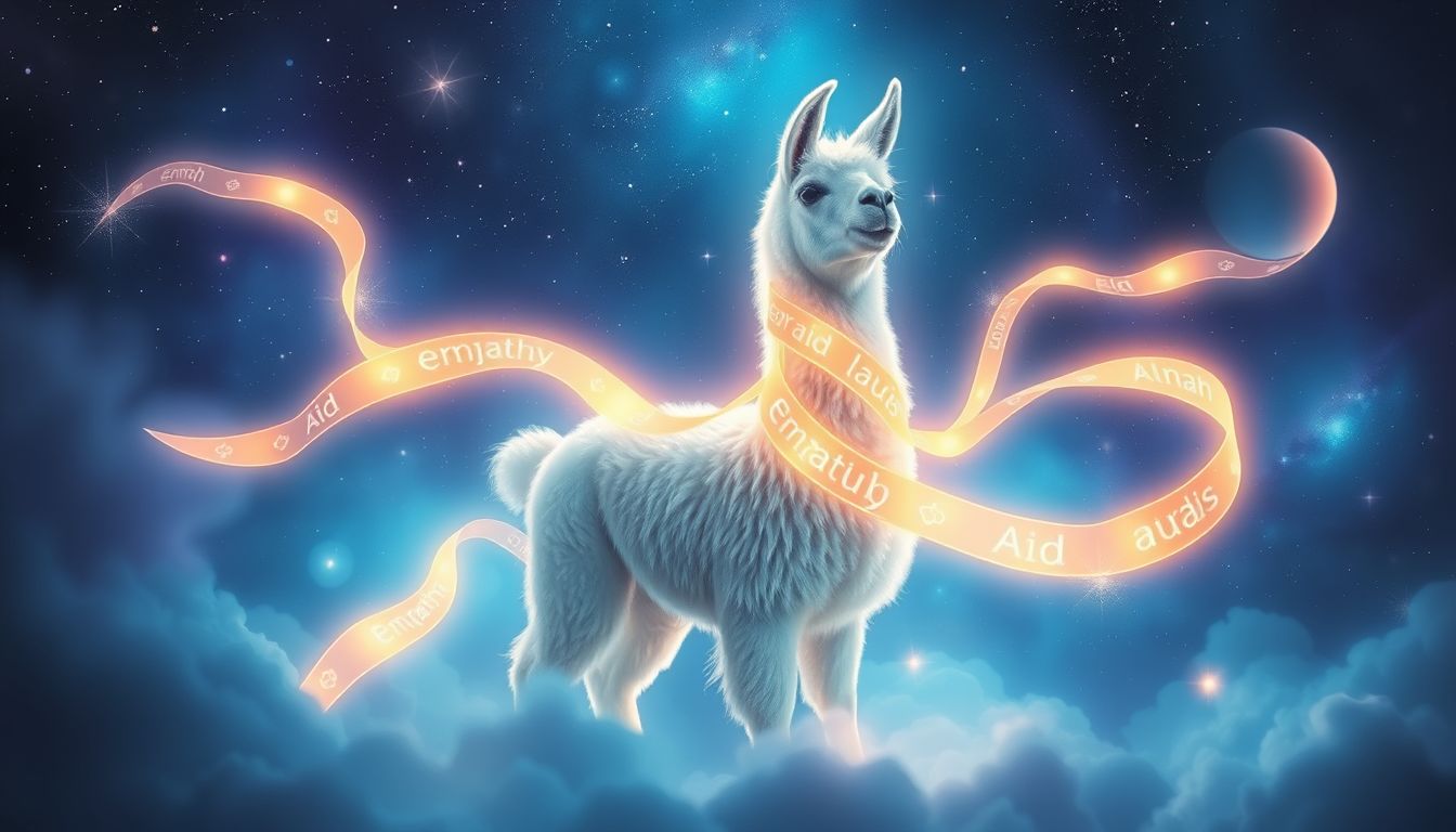 Ein Lama in Not symbolisiert Mitgefühl und selbstlose Hilfsbereitschaft.