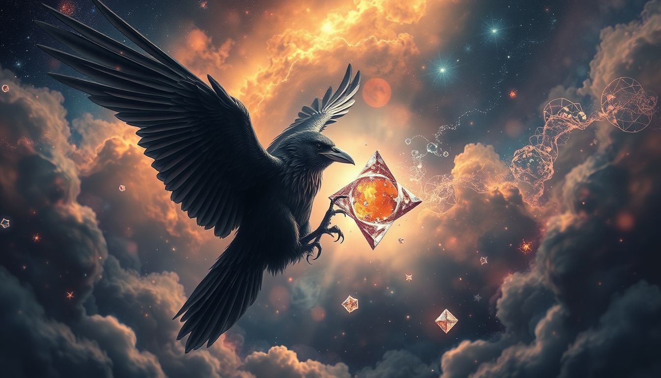 Ein Rabe im Traum symbolisiert oft Verlust oder verborgenen Betrug.