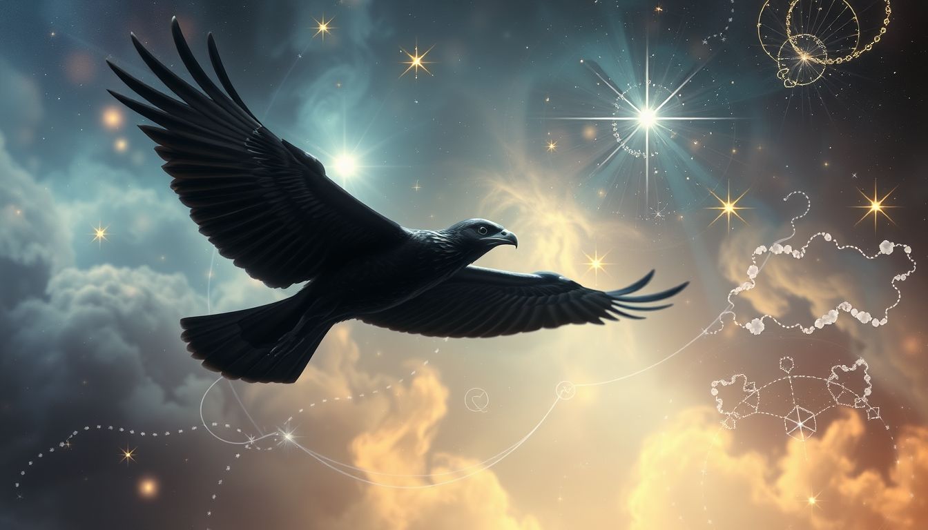 Ein schwarzer Weihe-Traum symbolisiert oft verborgene Ängste und Wandel.