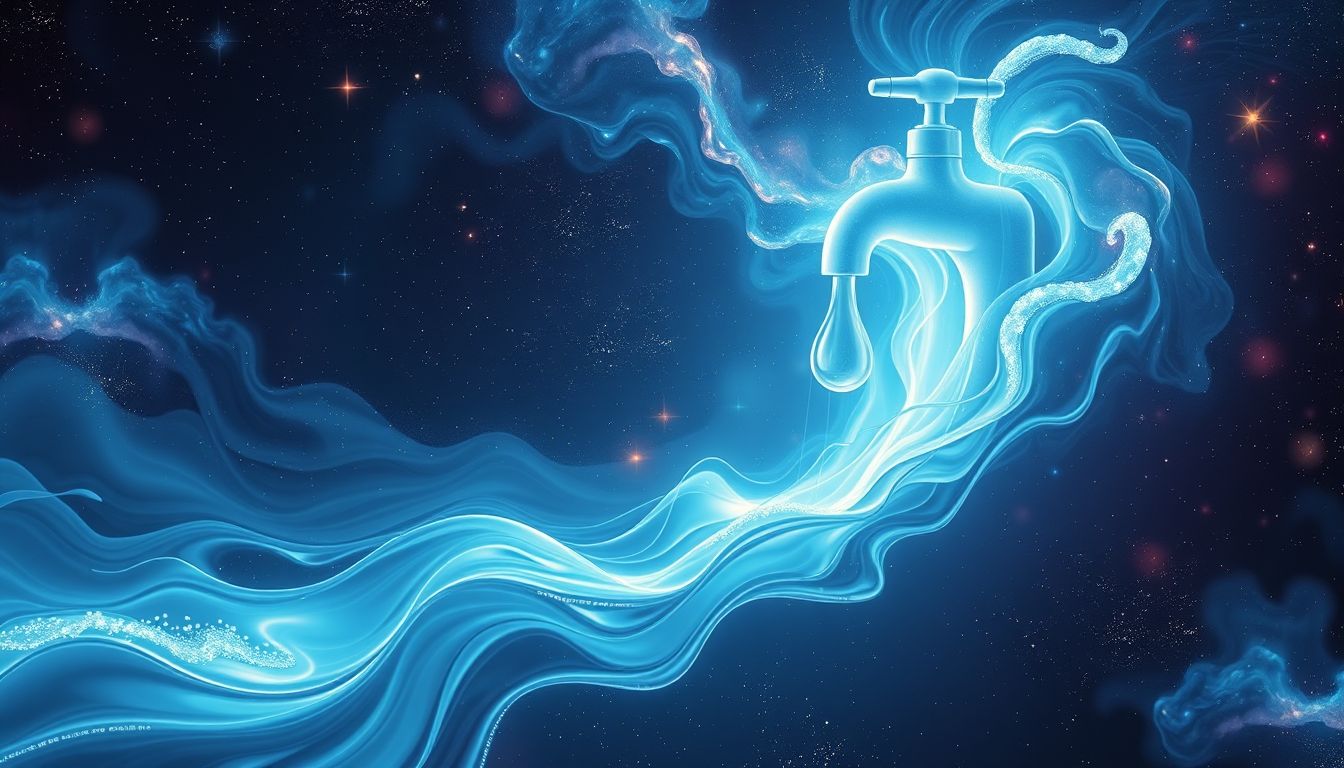 Ein Wasserhahn symbolisiert das kontrollierte Zulassen und Ausdrücken von Emotionen.
