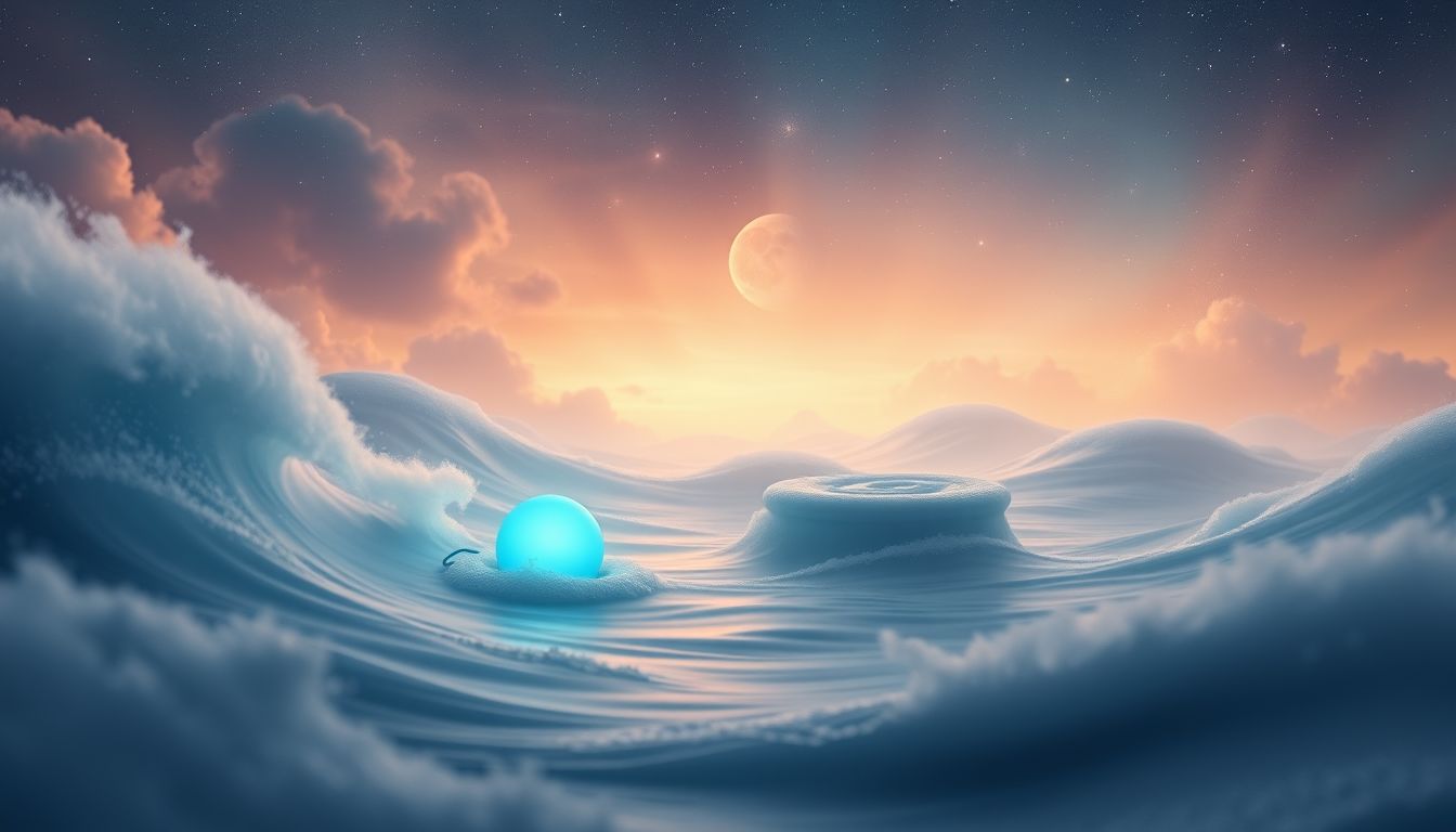 Eine blaue Boje symbolisiert inneren Frieden und emotionale Ausgeglichenheit.