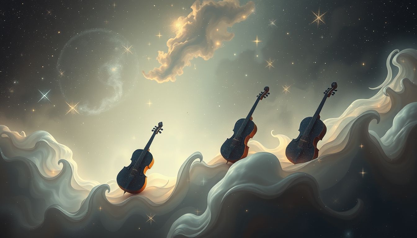 Eine traurige Melodie in Träumen symbolisiert oft emotionale Heilung.