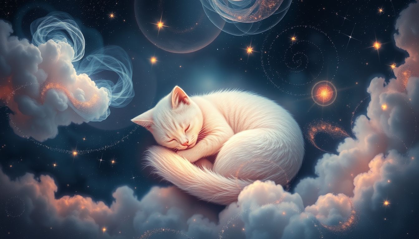 Eine schnurrende Katze symbolisiert tiefes Vertrauen und emotionale Geborgenheit.
