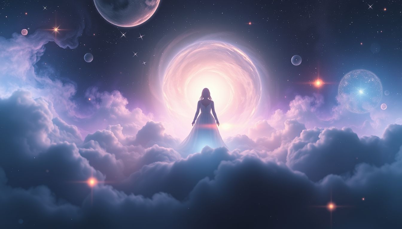 Eine Vision Verstorbener symbolisiert oft Trost und Abschied.