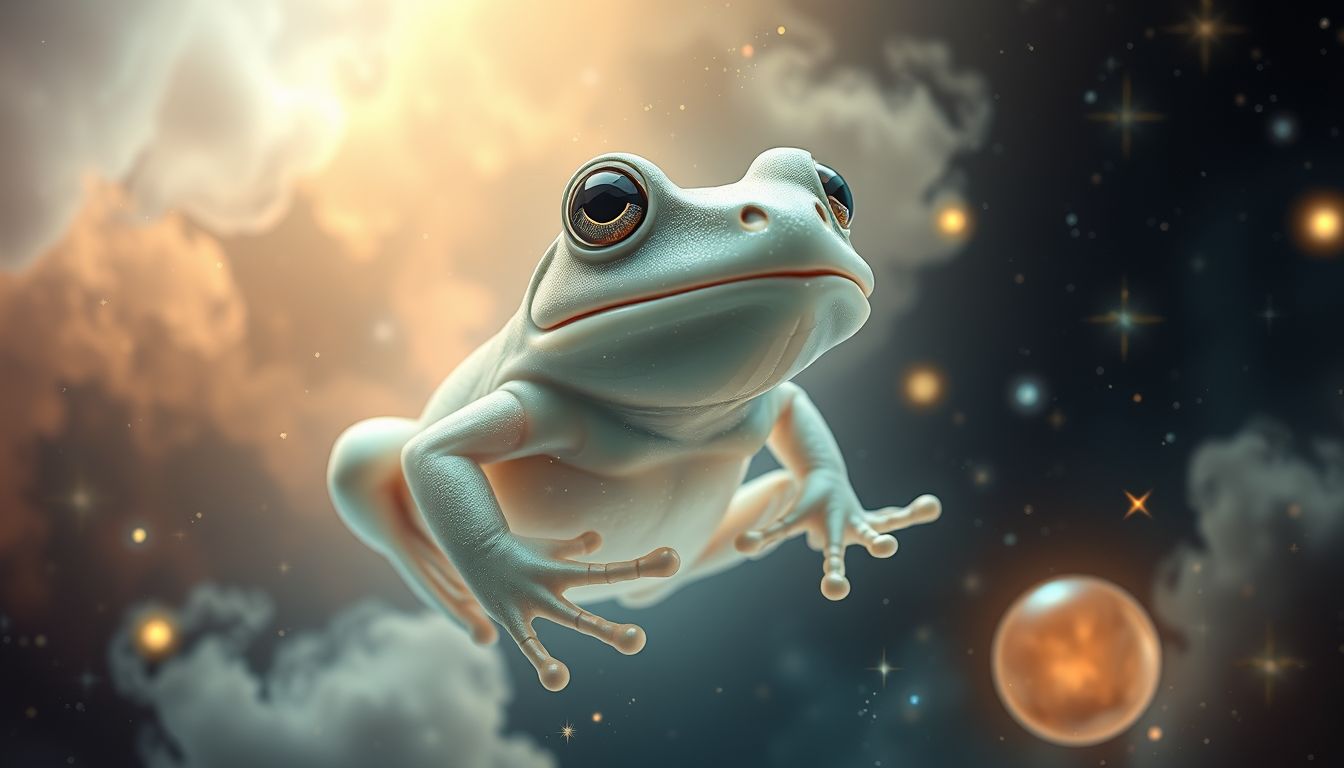Einen sprechenden Frosch sehen symbolisiert unerwartete Weisheit und Erkenntnis.