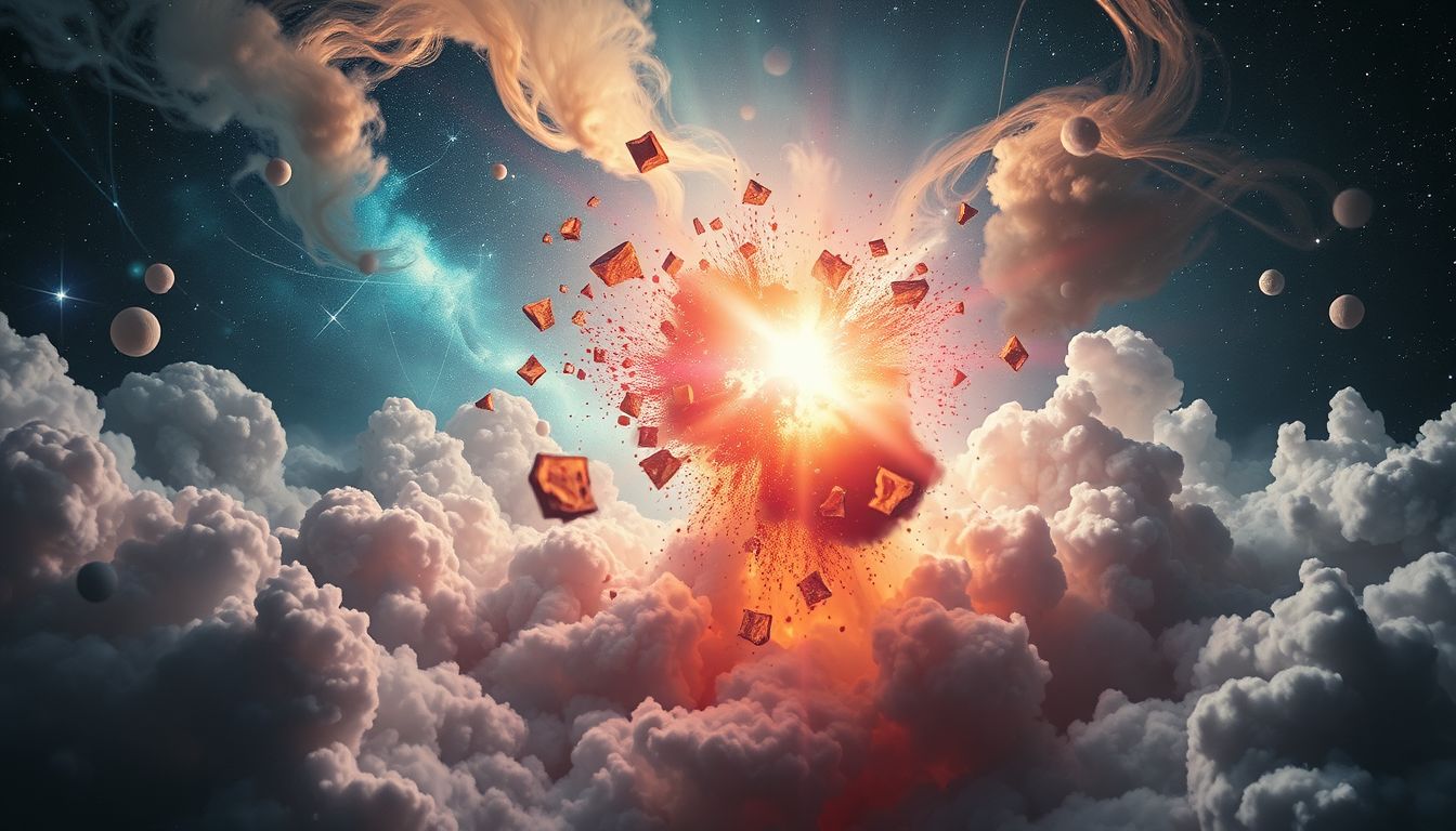Explosionen im Traum symbolisieren oft plötzliche emotionale Ausbrüche.