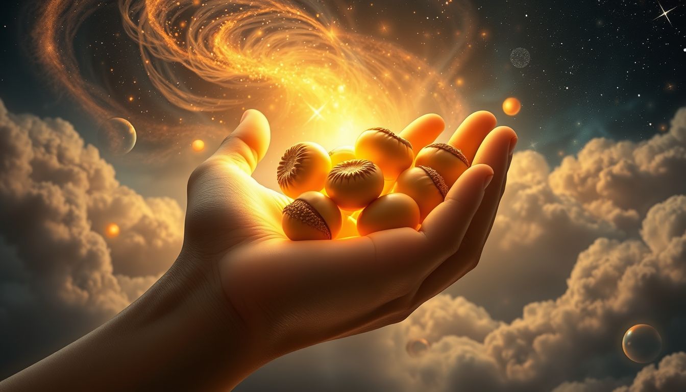 Kastanien schenken im Traum symbolisiert unverhoffte Großzügigkeit und Anerkennung.