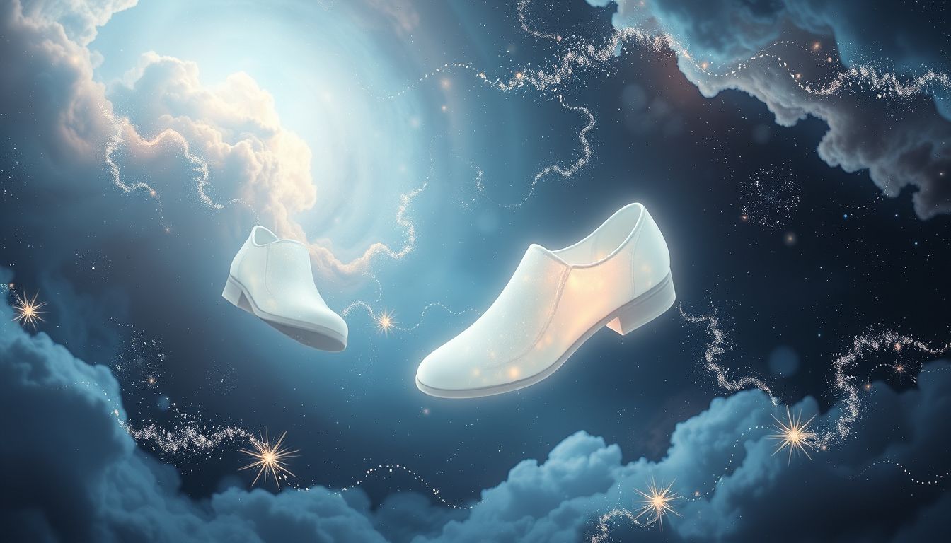 Ein Traum von glänzenden Schuhen symbolisiert Selbstbewusstsein und Erfolg.
