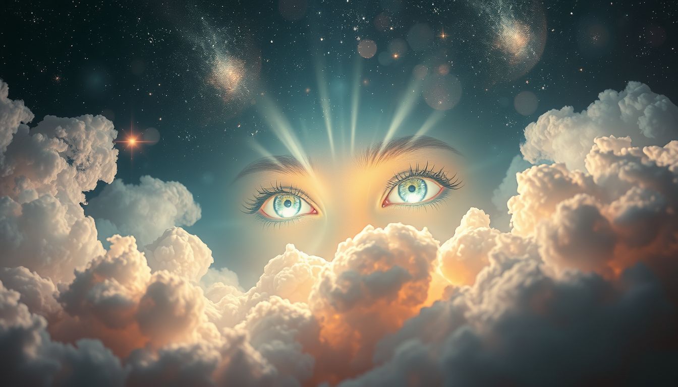 Schimmernde Augen symbolisieren innere Klarheit und tiefste Ehrlichkeit.