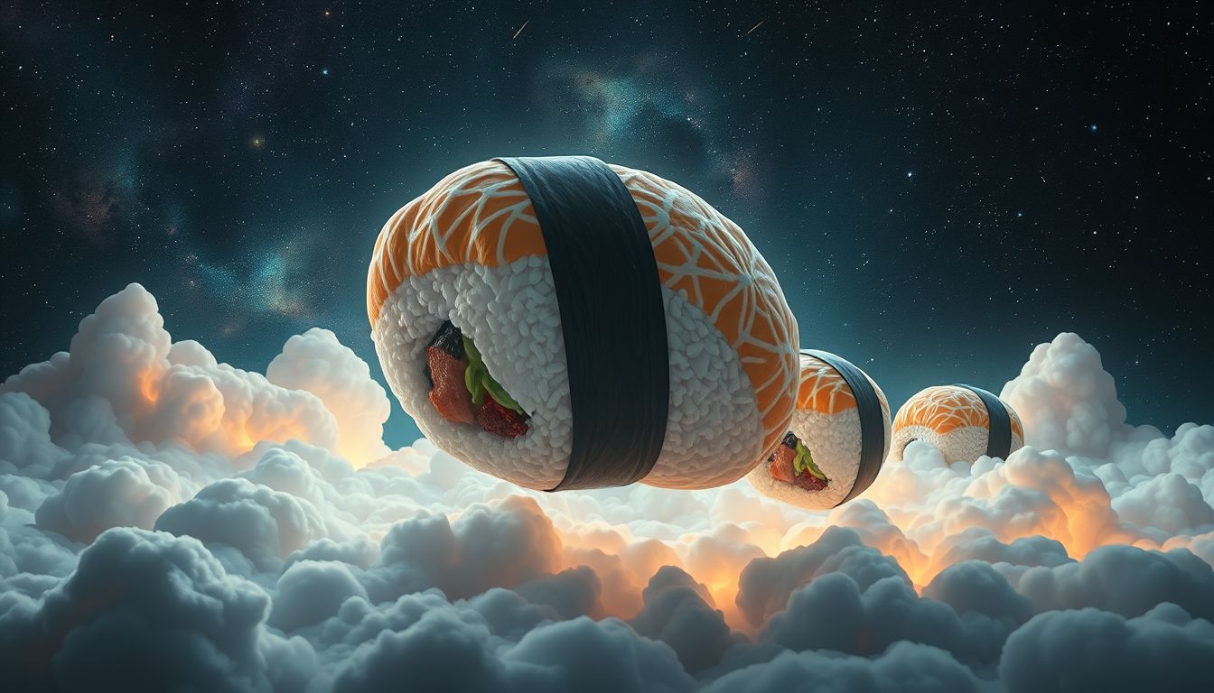 Zu großes Sushi im Traum symbolisiert Überforderung und unrealistische Erwartungen.