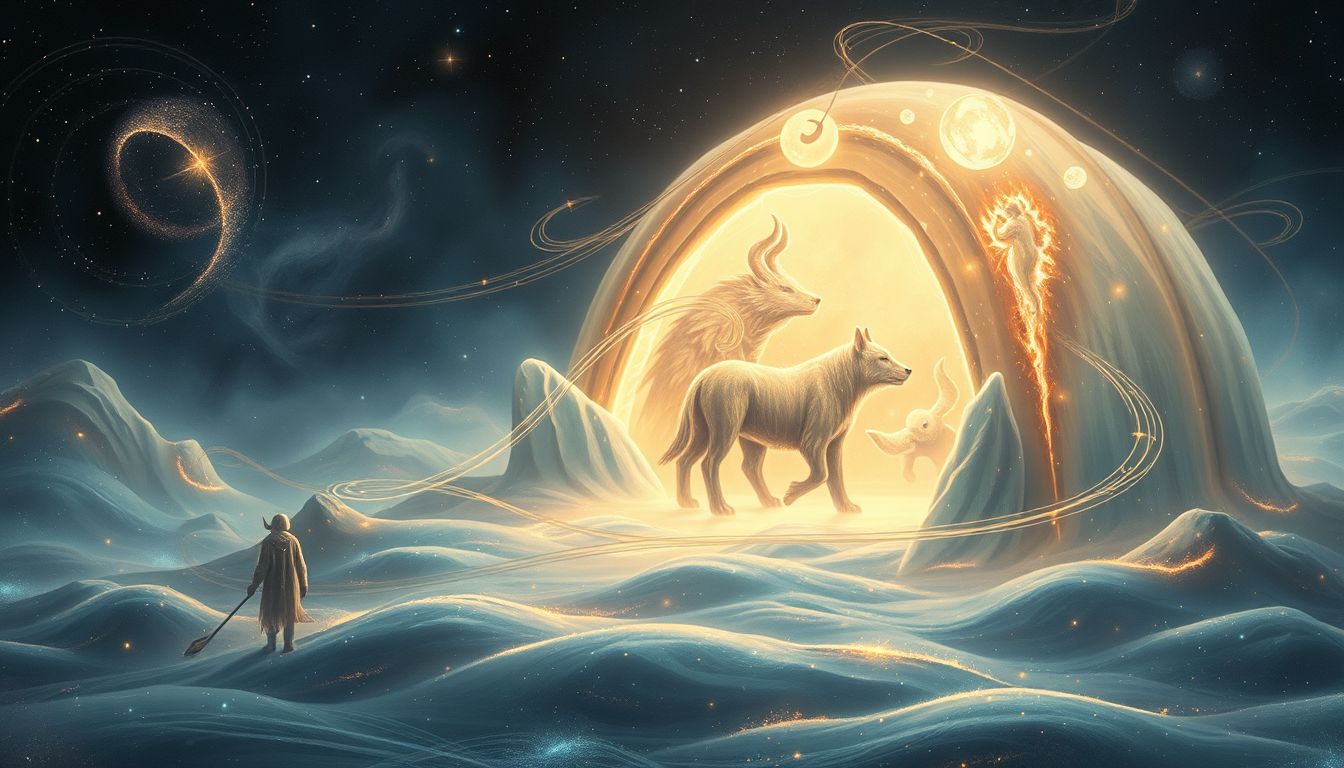 Tiere im Iglu symbolisieren verborgene Instinkte und Sehnsüchte.