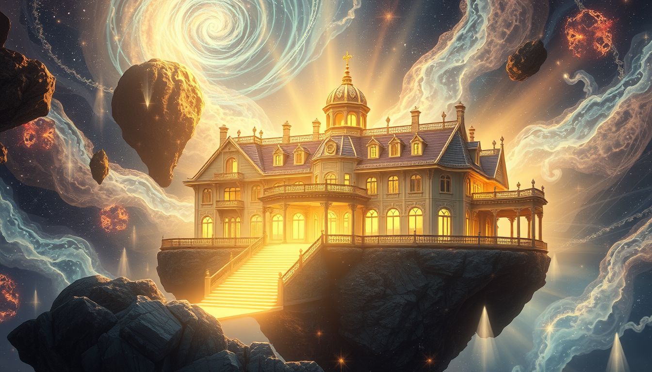 Ein prächtiges Herrenhaus symbolisiert oft Reichtum und Selbstwertgefühl.