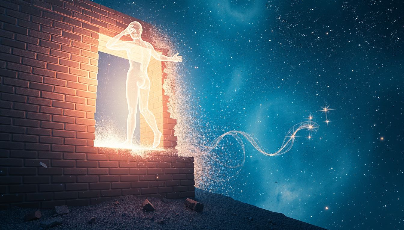 Der Traum symbolisiert das Überwinden von Hindernissen und Grenzen.