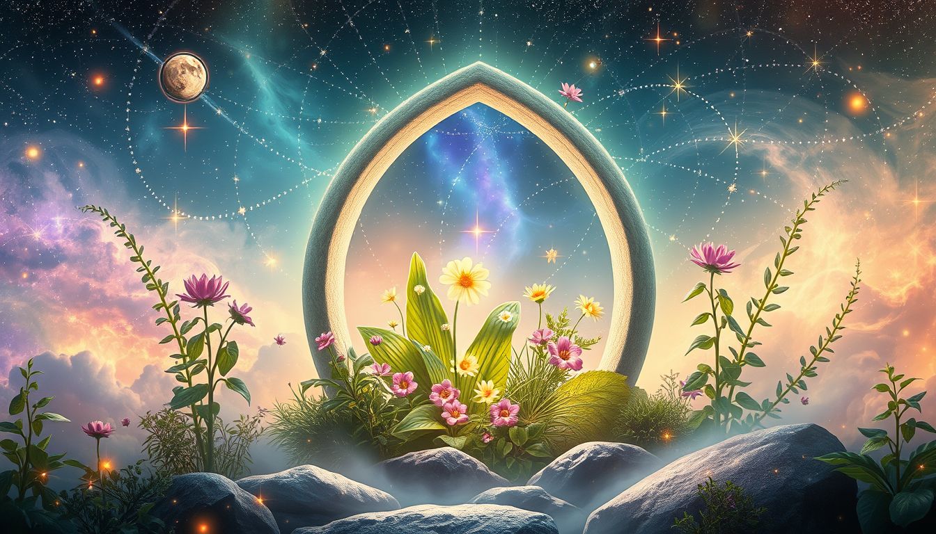 Traum 10 symbolisiert Wachstum und emotionale Erneuerung durch Pflanzen.