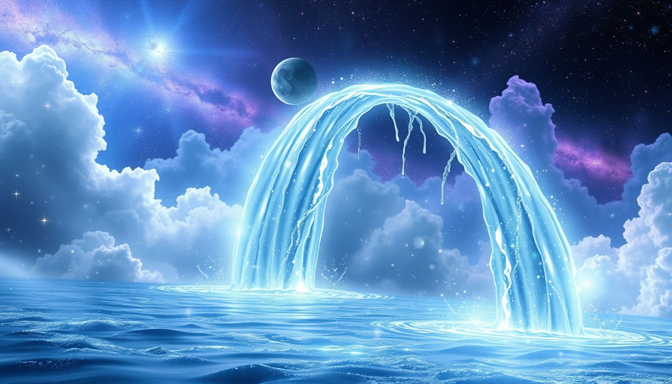 Ein lebendiger Wasserfall symbolisiert Lebensenergie und emotionale Erneuerung.