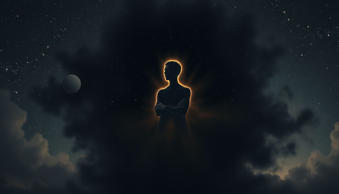 Eine schwarze Aura im Traum symbolisiert oft verborgene Ängste.