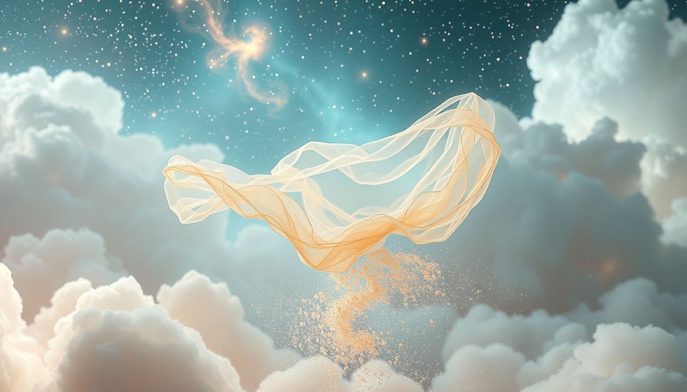 Ein selbstlösendes Gazeverband symbolisiert Loslassen und Heilung im Traum.
