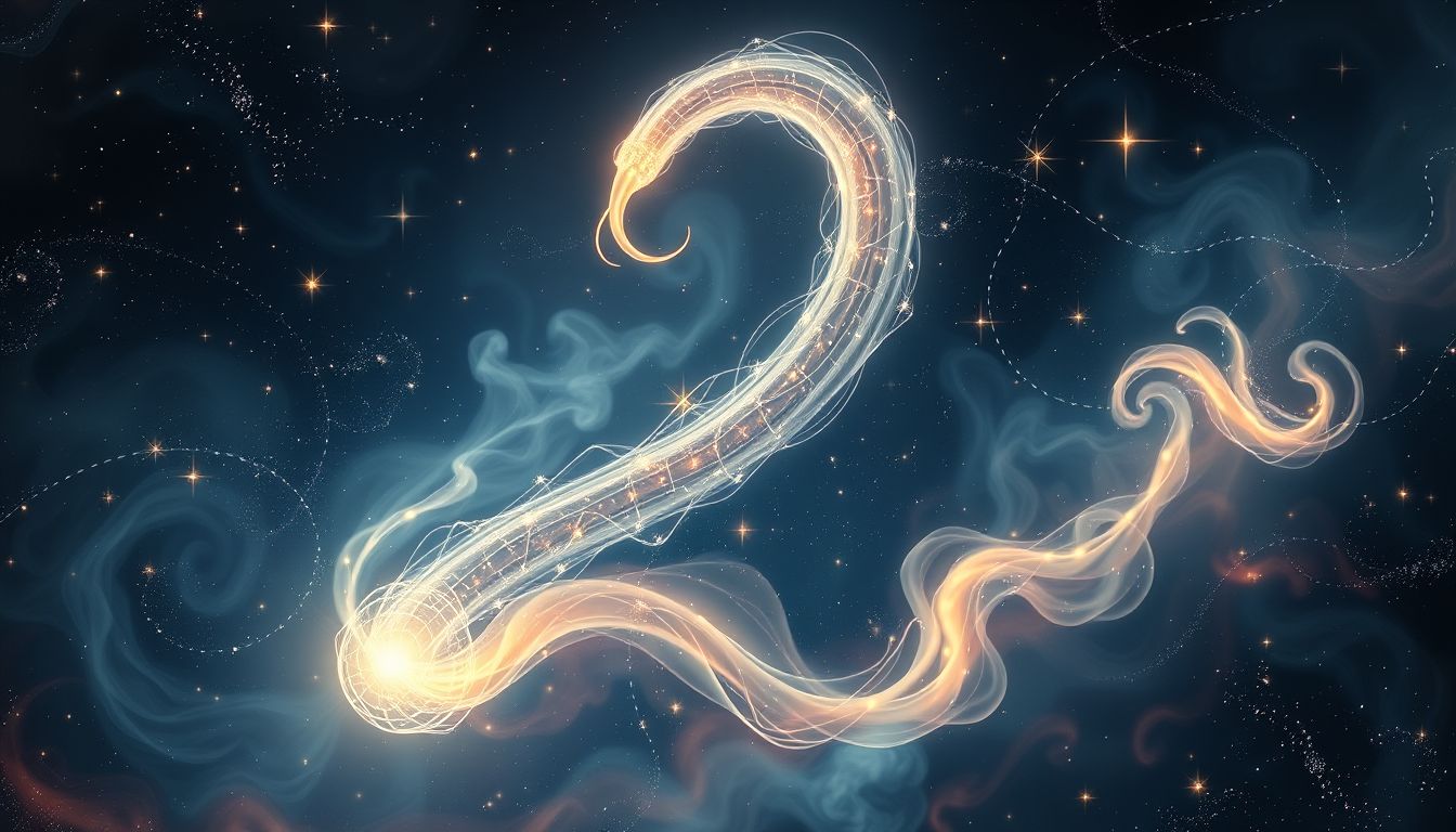 Eine verwandelte Blindschleiche symbolisiert Transformation und innere Entwicklung.