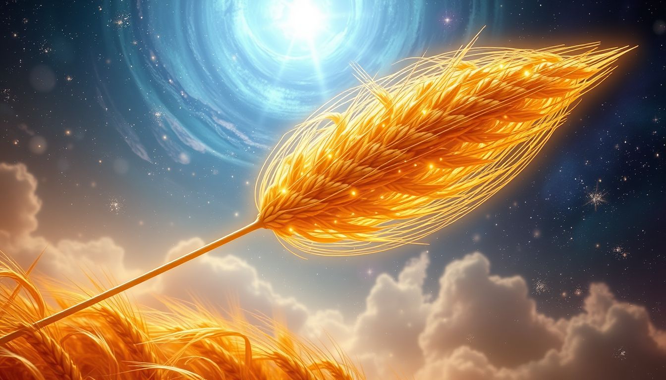 Eine riesige Garbe symbolisiert im Traum oft Wohlstand und Ernte.