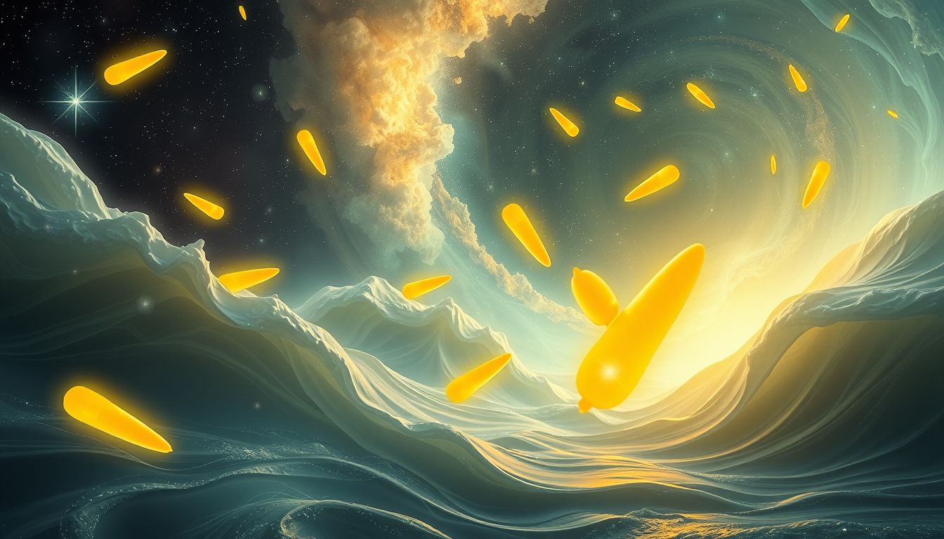 Gelbe Karotten im Wasser symbolisieren Heilung und emotionale Reinigung.