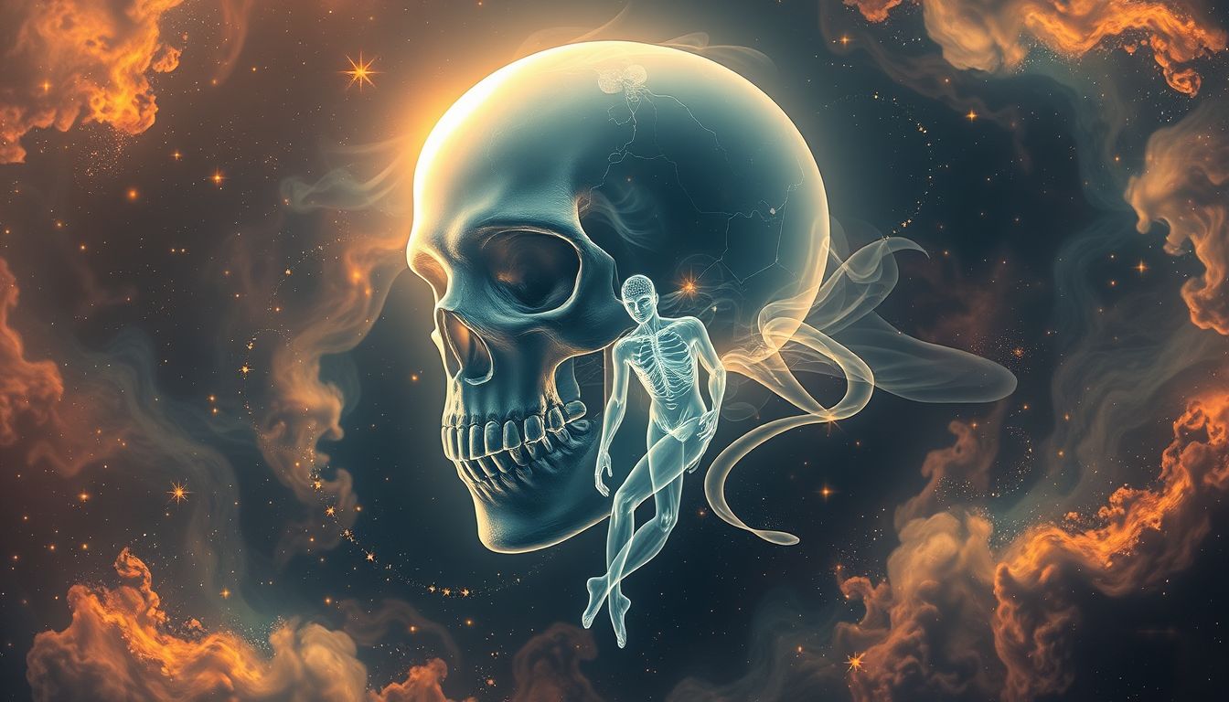 Ein Totenkopf im Traum kann auf ungelöste Konflikte mit Personen hinweisen.