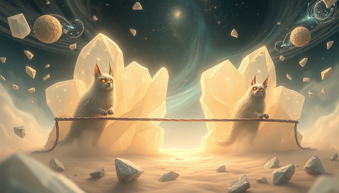 Tiere an Barrikaden symbolisieren instinktiven Schutz und innere Grenzen.