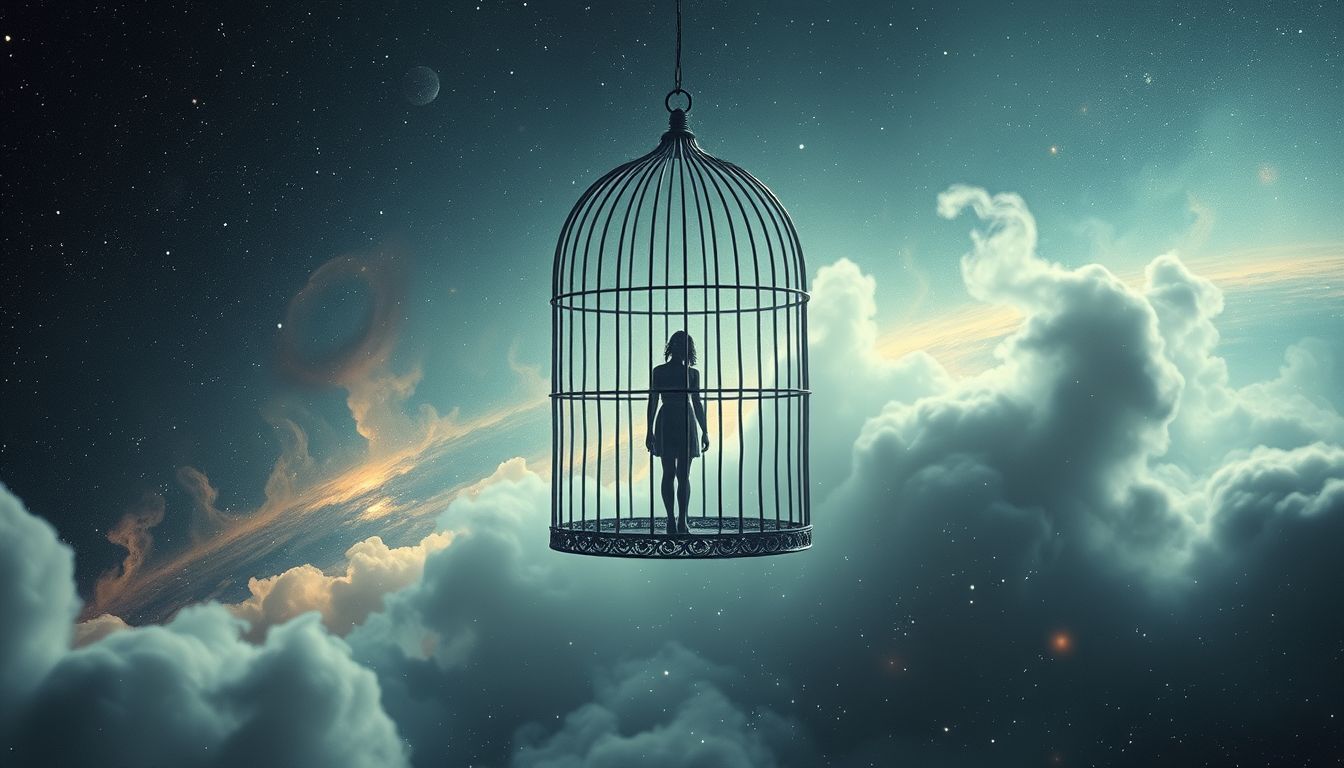 Ein Käfigtraum symbolisiert oft innere Gefangenschaft und emotionale Blockaden.