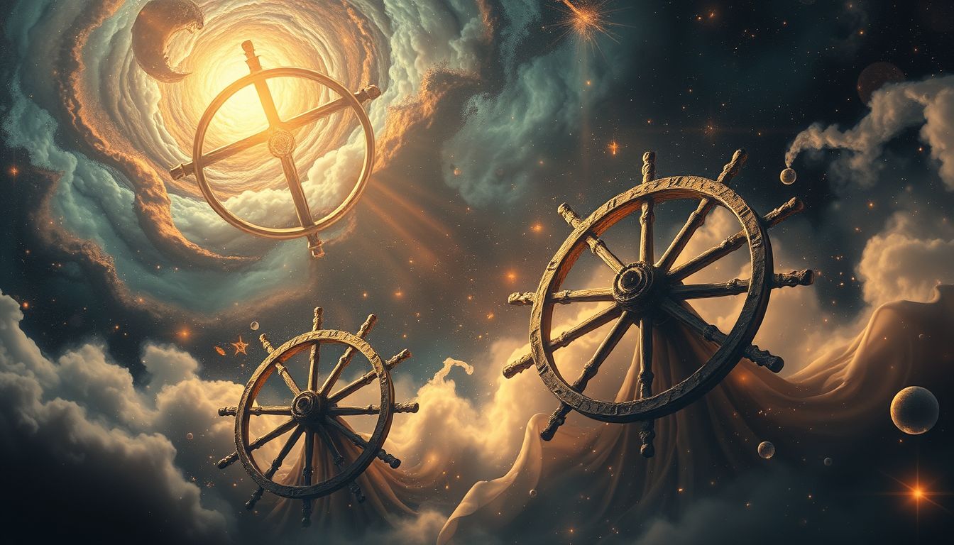 Alte Speichen symbolisieren vergessene Verbindungen und vergangene Erfahrungen.