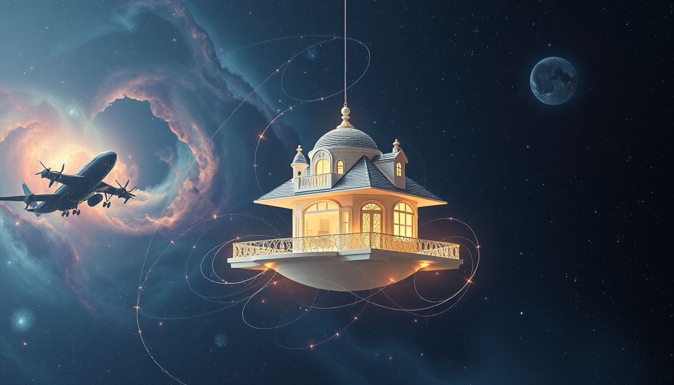 Eine luxuriöse Dependance symbolisiert oft verborgenen Wohlstand im Traum.