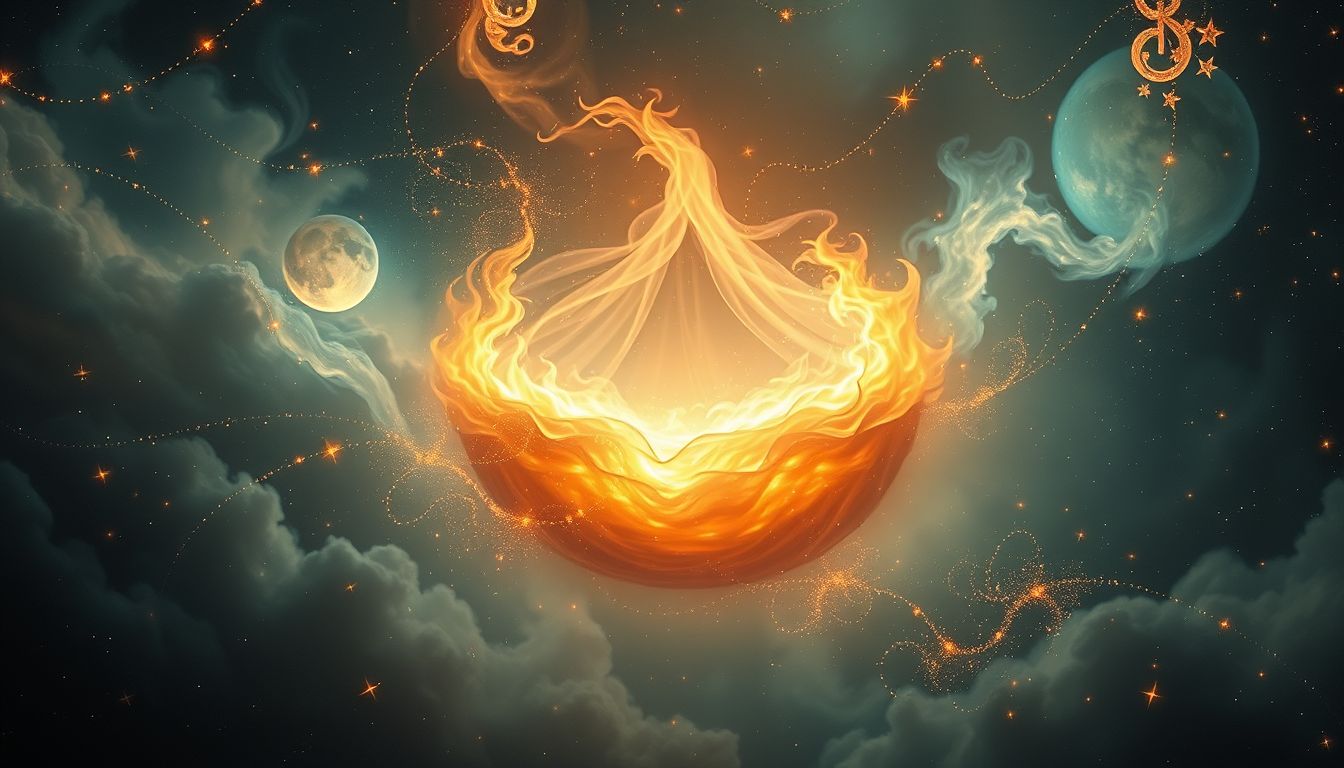 Flammende Wiegen symbolisieren oft tiefgreifende innere Veränderung.