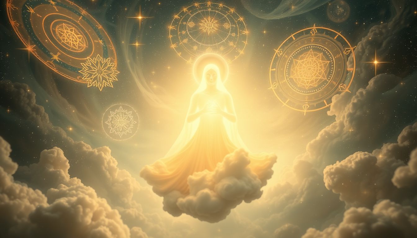 Der Vermittler symbolisiert spirituelle Führung und innere Harmonie im Traum.