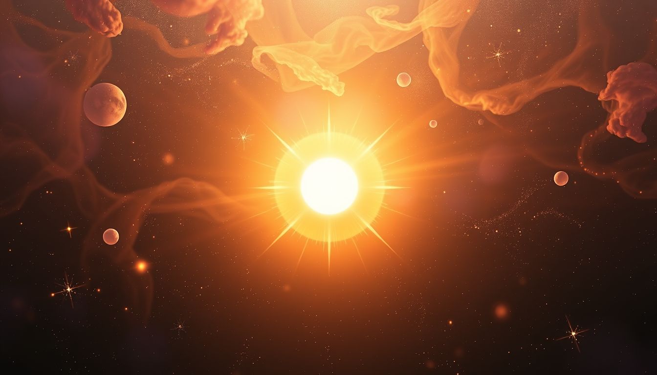 Die Zentralsonne symbolisiert in Traum 22 heilende Energiequelle.