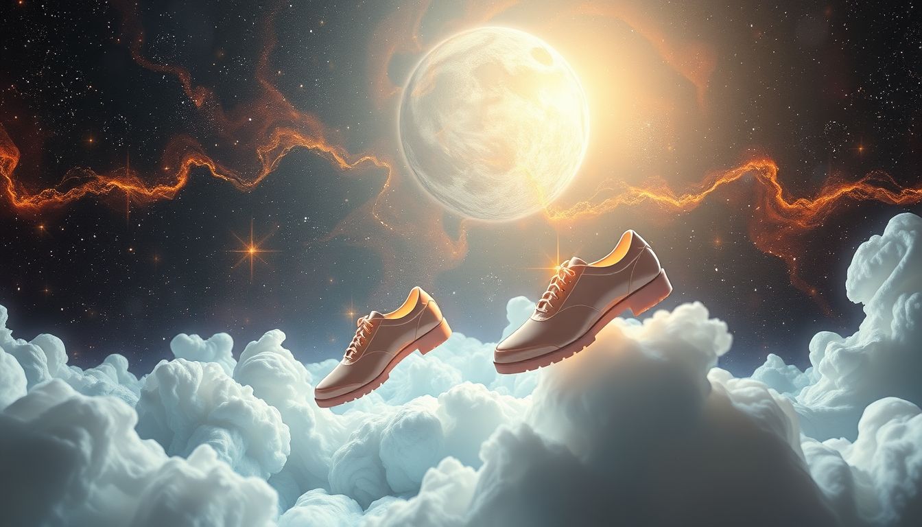 Glänzende Schuhe im Wettbewerb symbolisieren Selbstbewusstsein und Erfolg.