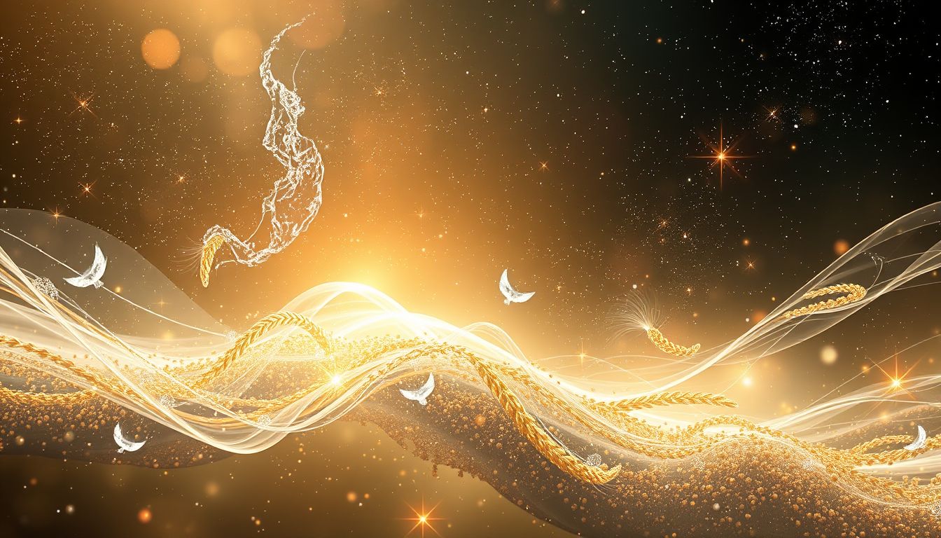 Traum 25 symbolisiert Naturverbundenheit durch Wasser und Getreide.