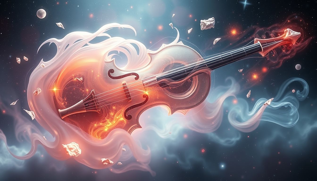 Die Bassgeige symbolisiert Wandel und tiefe kreative Transformation im Traum.