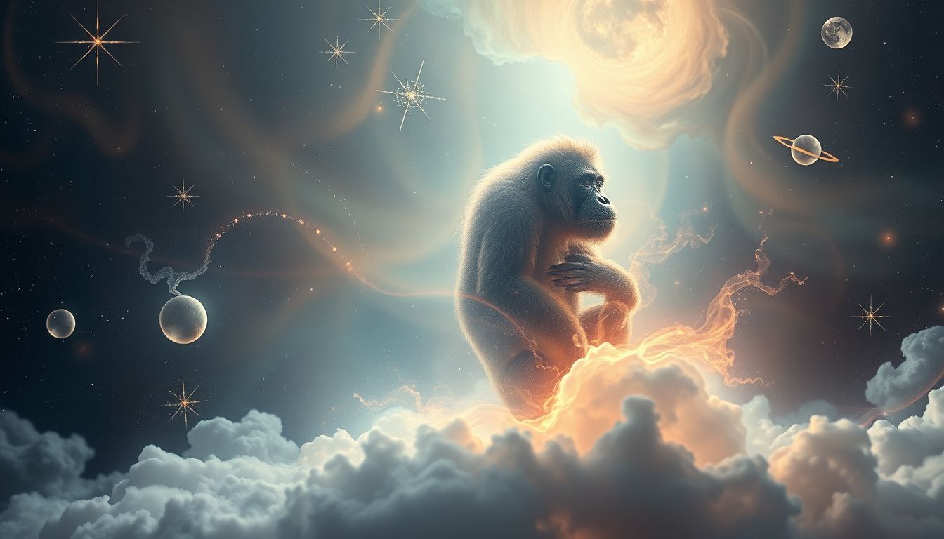 Einen Orang-Utan verwandeln symbolisiert tiefgreifende innere Veränderung.