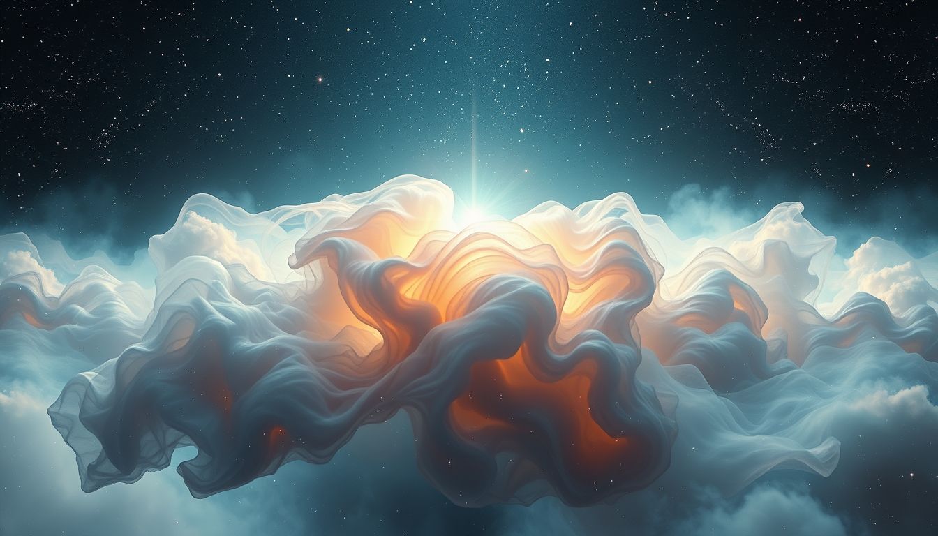 Verschmierte Farbe auf religiösem Gegenstand symbolisiert innere Zweifel.