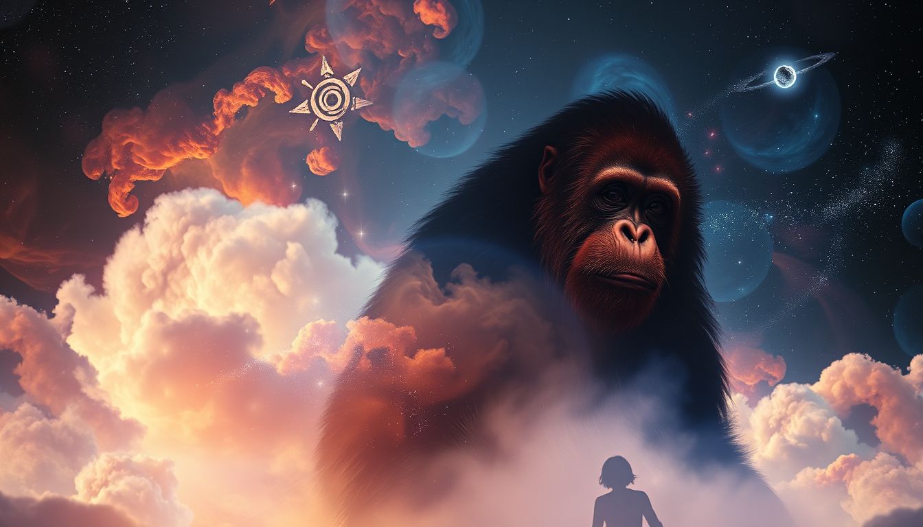 Ein Orang-Utan im Traum symbolisiert oft innere Konflikte.