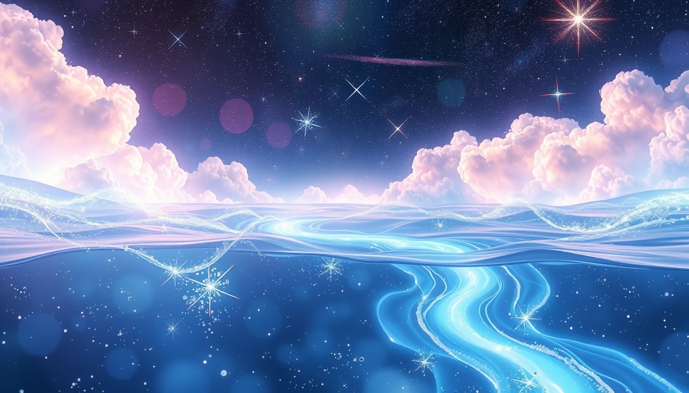 Heilendes Wasser im Traum symbolisiert oft emotionale Reinigung und Erneuerung.